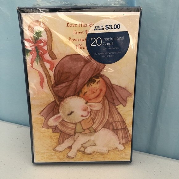 20 Pack Christian Inspirational ChristmasCards with Envelopes, Bulk - Picture 1 of 4